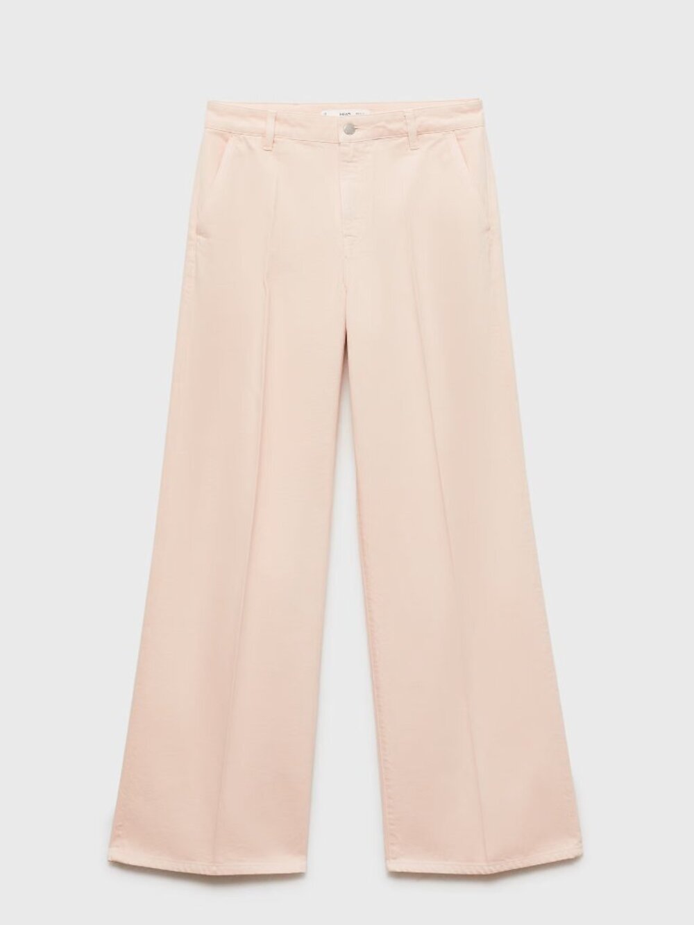 Mango High-waisted wide leg jeans Peach Size 0